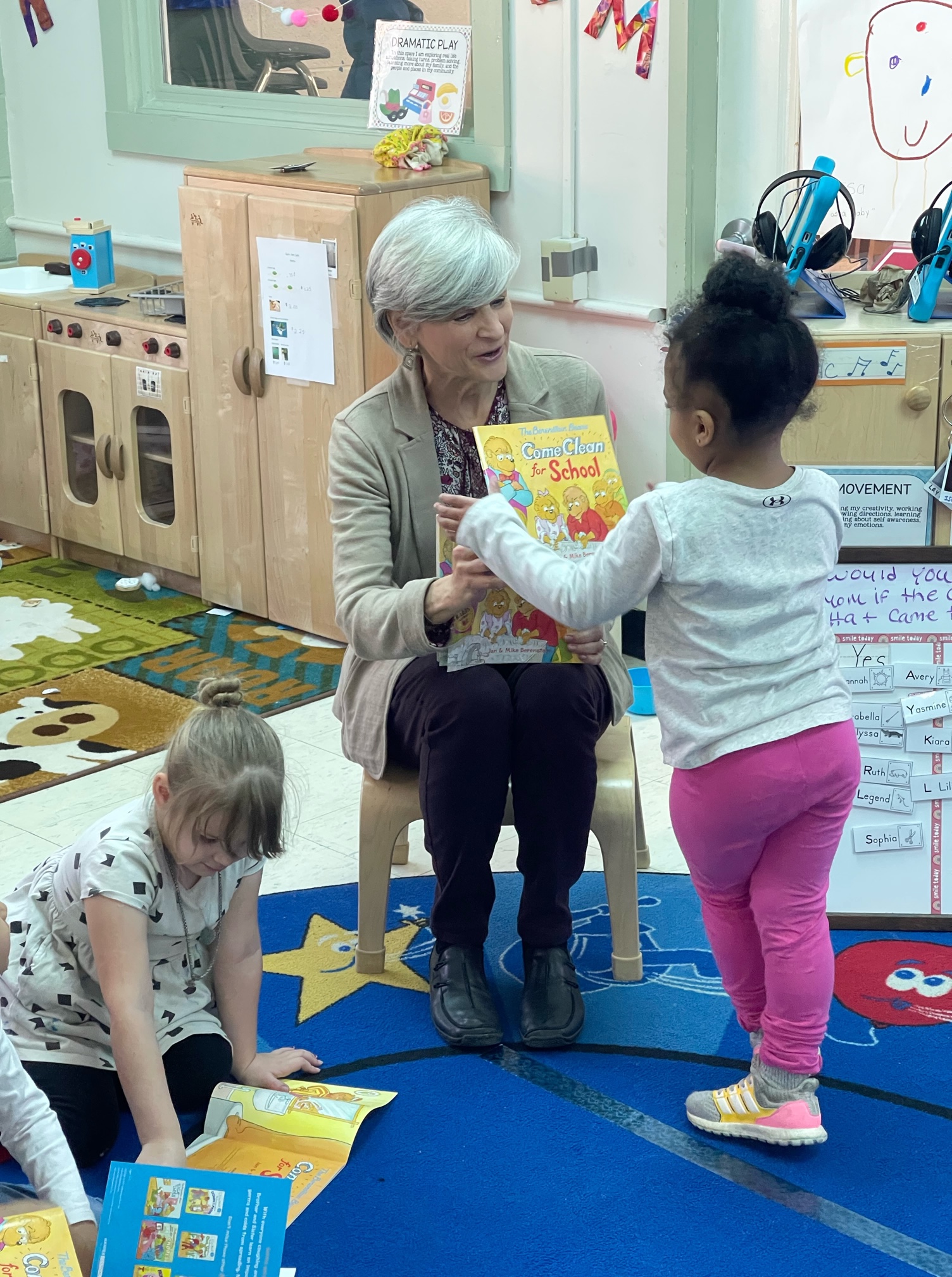 Your donations at work! Thank you to the teachers and program administrators for helping us build home libraries for the Head Start and preschool programs!